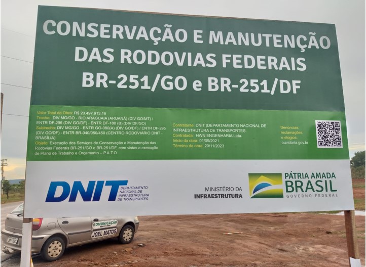 Revitalizados 15 quilômetros da BR-251/DF — Casa Civil